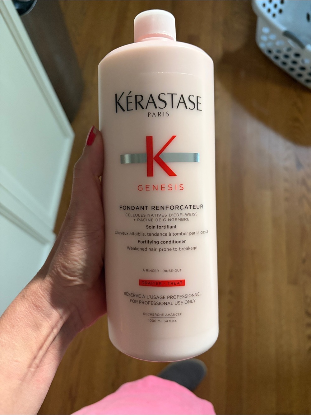 Kerastase Genesis Conditioner - Light Pink and Red Accents